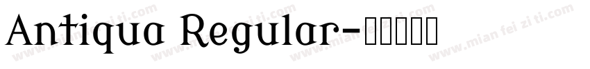 Antiqua Regular字体转换